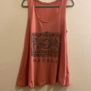 Large Pink Free People Flowy Tank